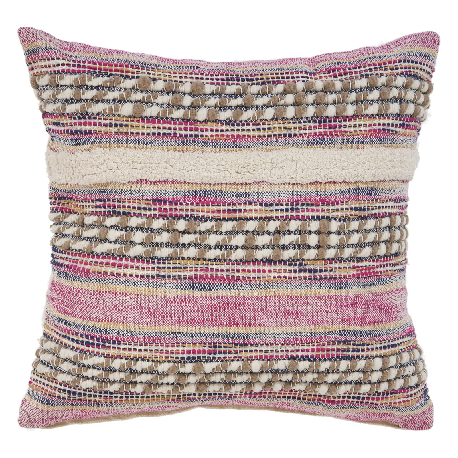 Amara Appliqued Cotton Reversible Throw Pillow | Wayfair North America