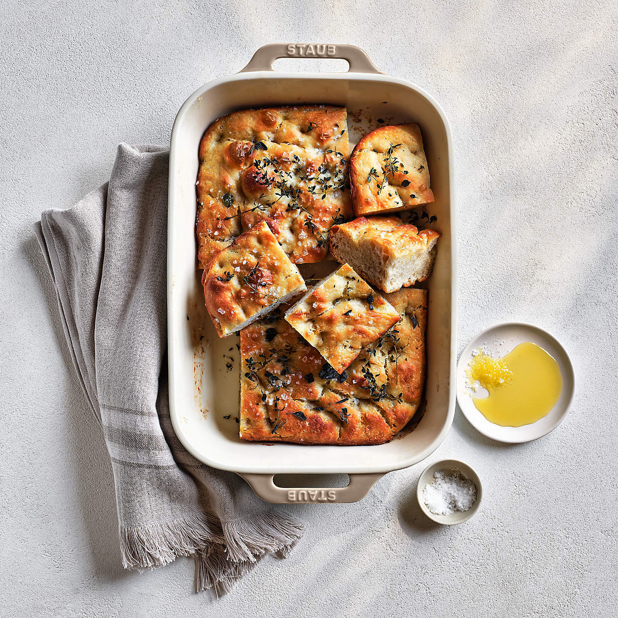 Staub Sesame 3-Piece Rectangular Baking Dish Set + Reviews | Crate & Barrel | Crate & Barrel