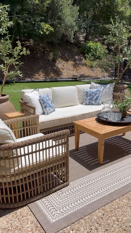 My entire backyard outdoor patio furniture and decor is on major sale if you’re looking to score a deal for end of season! Quality is absolutely incredible! The fountain is my favorite!! 

#LTKSeasonal #LTKhome #LTKsalealert