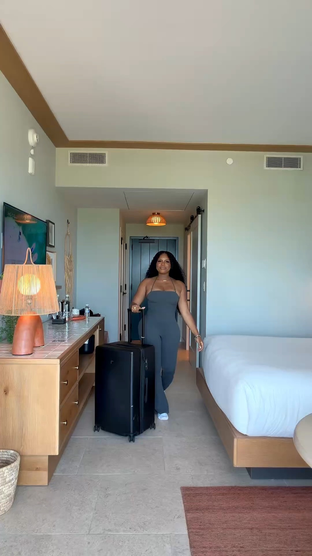 Caption:

POV: You’re not overpacking… you’re just prepared. 😂✈️

Airport fit? Comfy. Suitcase? Full. Vacation mode? Activated. I love a travel day look that feels put together without sacrificing comfort because the real fashion show starts when you get to the destination. Catch me rolling through the airport like I don’t have three outfit changes planned for one day. 🤭

#TravelStyle #AirportOutfit #VacationMode #LTKTravel
