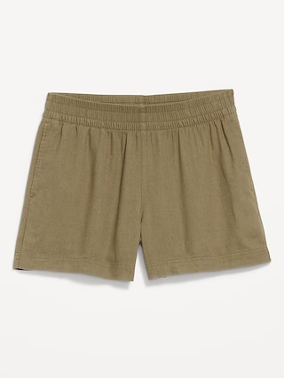 High-Waisted Linen-Blend Shorts -- 3.5-inch inseam | Old Navy | Old Navy (US)