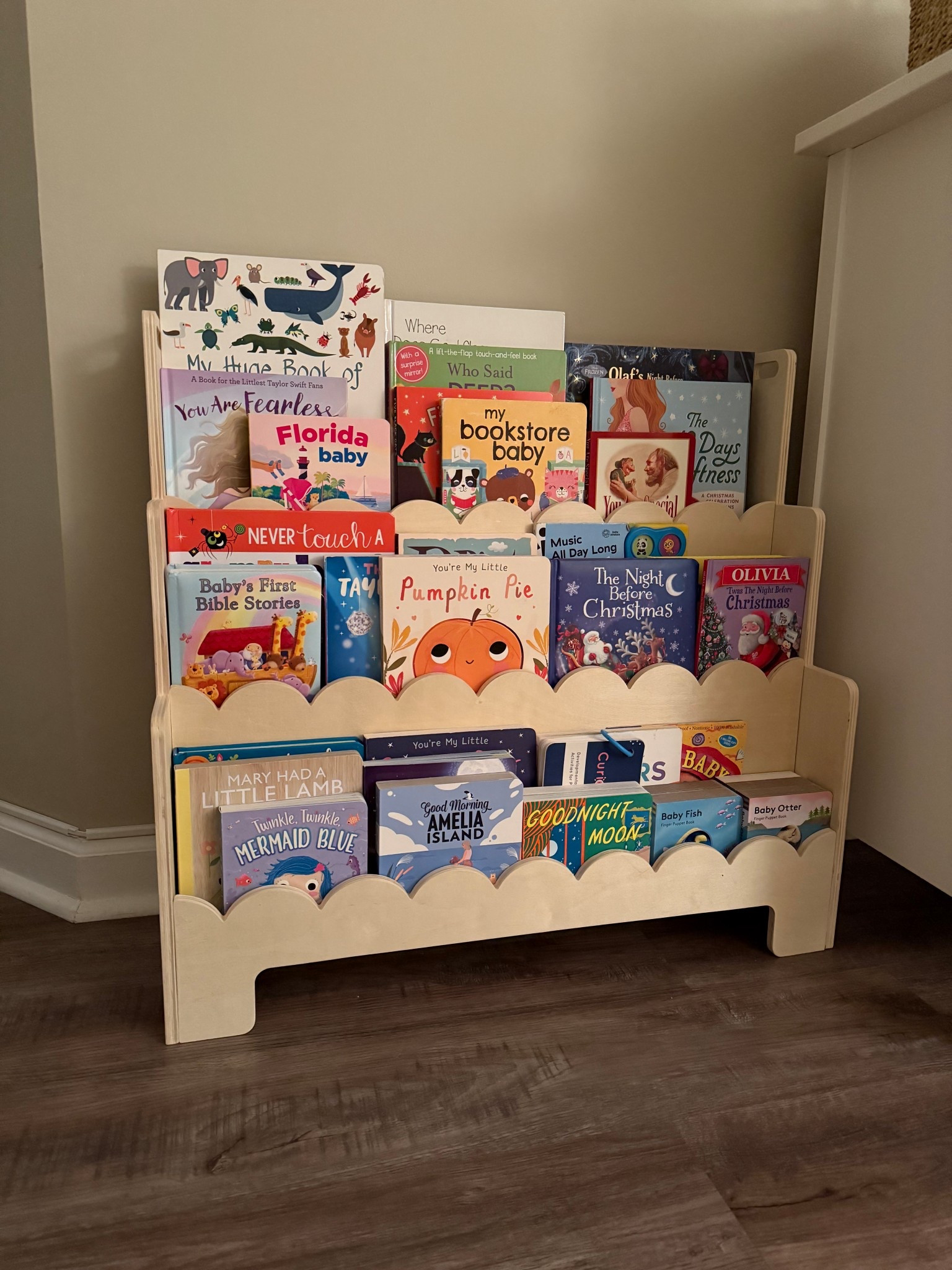 Found the viral, scalloped wooden bookshelf for kids for only $42! 

#LTKKids #LTKmomlife #LTKFindsUnder50