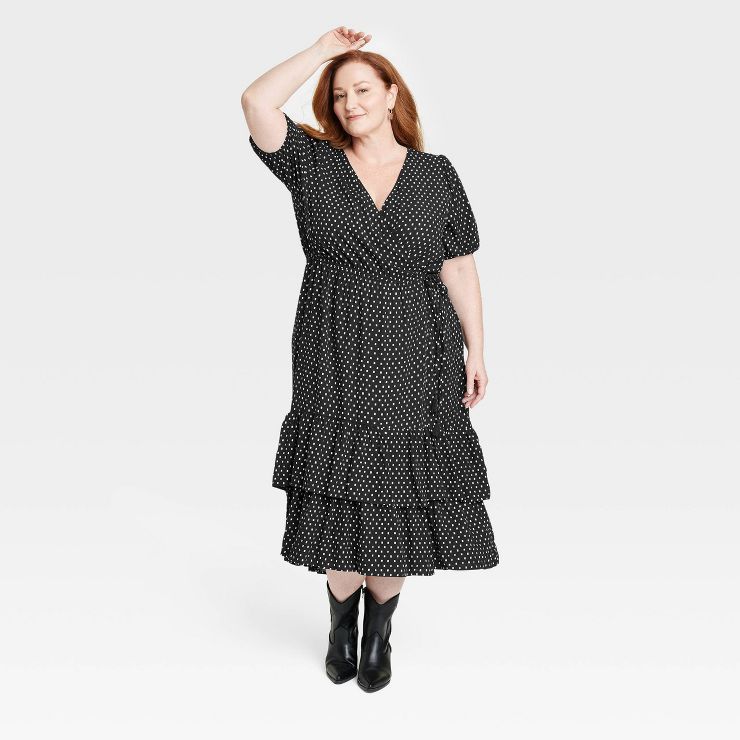 Women's Short Sleeve Wrap Dress - Knox Rose™ | Target