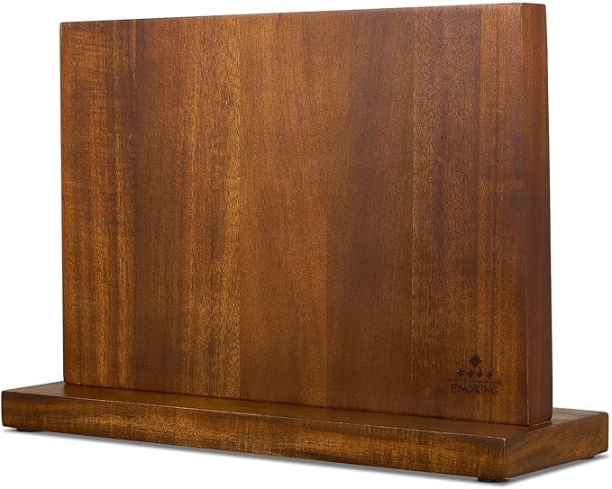 ENOKING Magnetic Knife Block 12.5 x 9 Inches, Double Side Magnetic Knife Holder Built in Three Po... | Amazon (US)