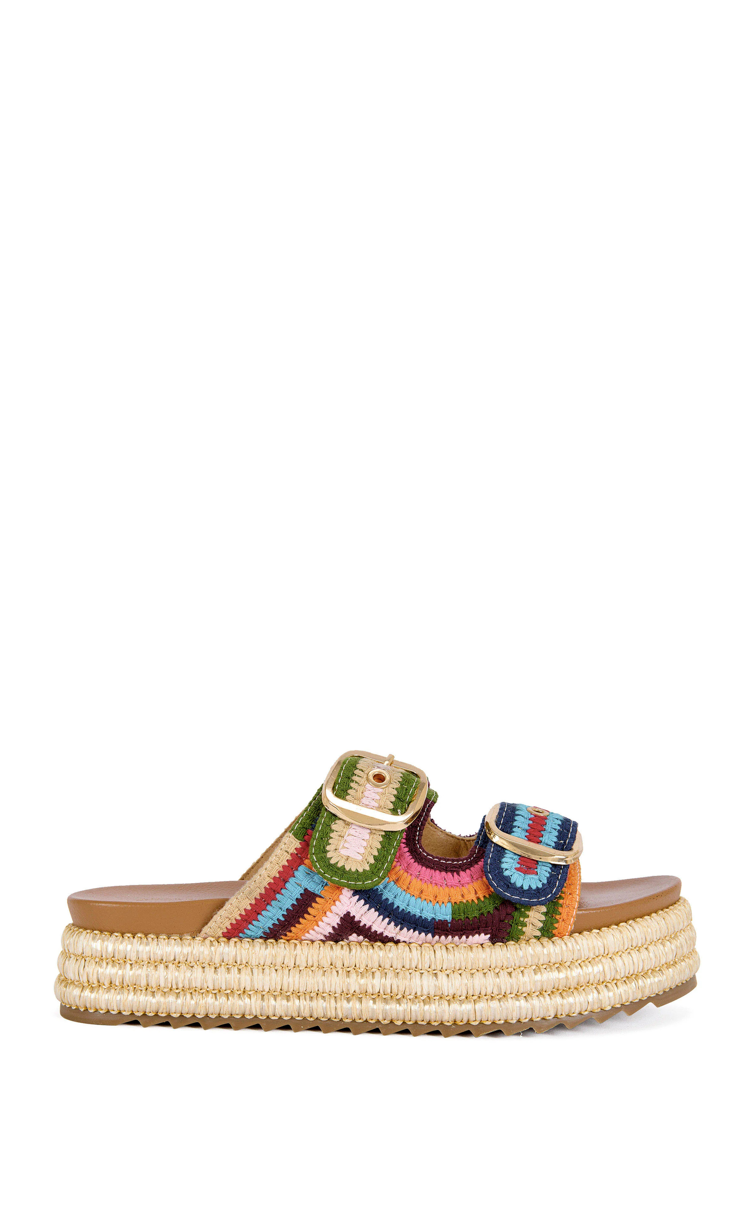 NIKKEI-MULTI FLATFORM SANDAL | Azalea Wang