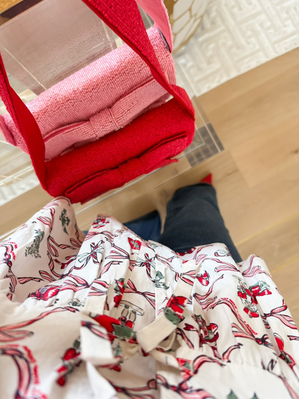 Now all I need is a red lip 🎀💋
Holiday hosting mode: on. From the tree to the table, I’ve been decorating, baking, and adding touches of the Sewing Down South x @belk holiday collection throughout our home (limited time launch 10.27) - soft holiday colors, pretty bows, and all the Southern charm that makes this season feel so special.
The clothing and accessories are just as beautiful - elegant, festive, and perfect for a little sparkle while hosting at home. ✨  #BelkPartner 

 #LTKGiftGuide #LTKHoliday #LTKSeasonal