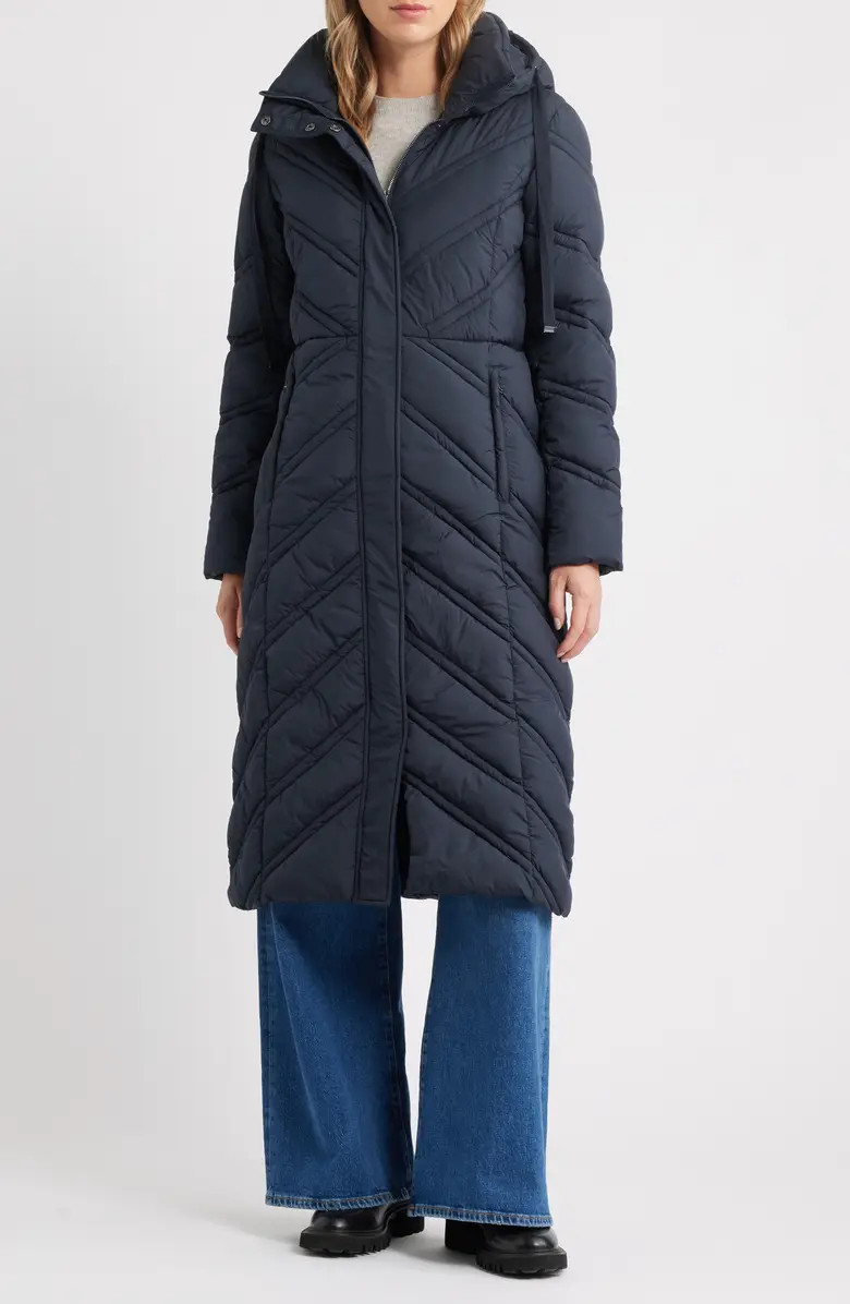 Longline Hooded Puffer Jacket | Nordstrom