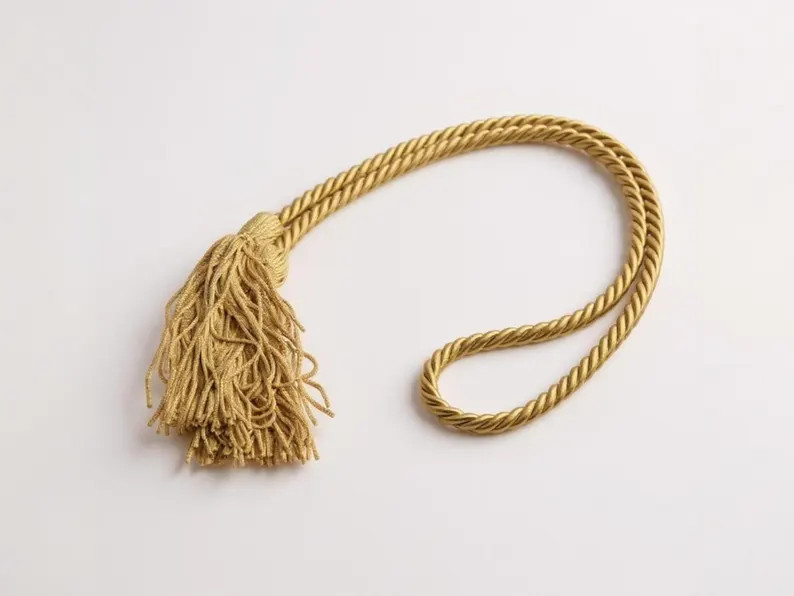 Braided Silk Tassel Rope Belt Nautical Inspired Handmade Multiple Colors | Etsy (US)