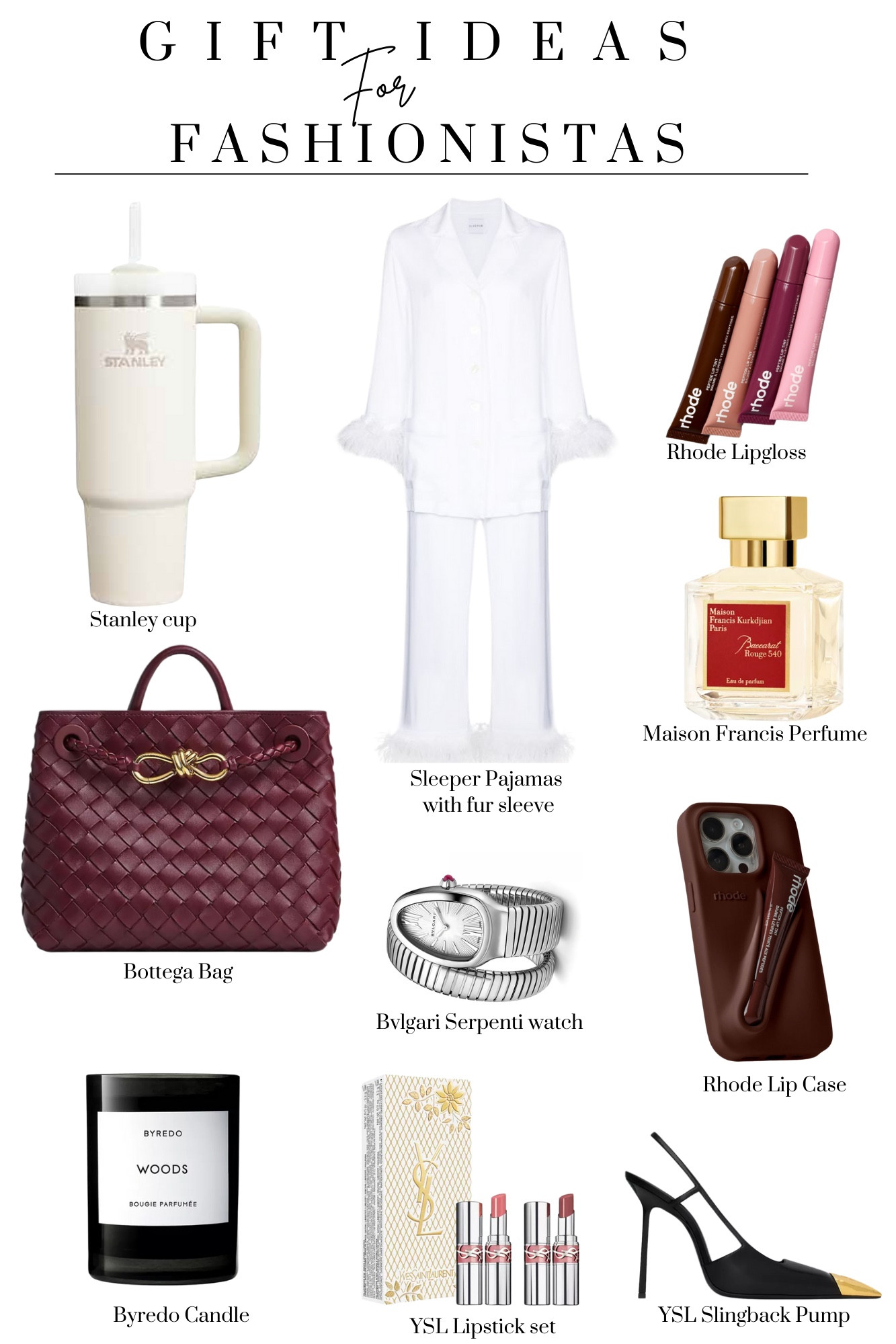 Gift ideas for the fashionista and fashion over in your life

Gifts for her, Stanley cup, cozy pjs, phone case

#LTKHoliday #LTKCyberWeek #LTKGiftGuide