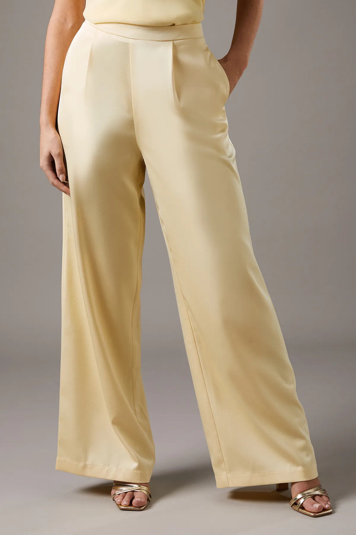 Satin Flare Trouser | Debenhams UK