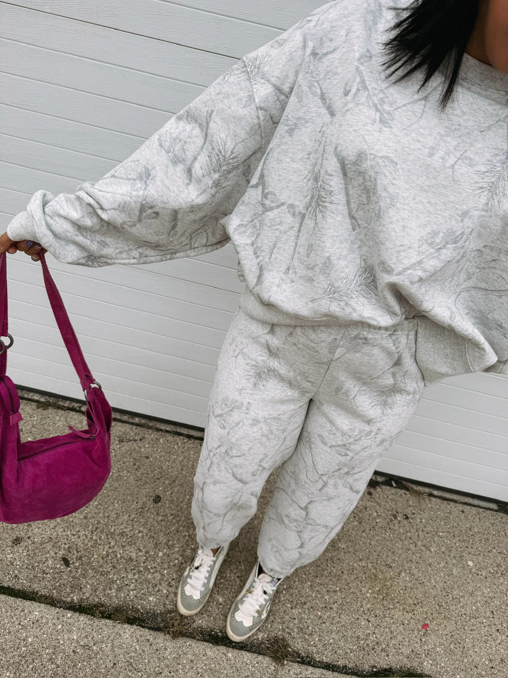 faded camo crewneck | Etta+East