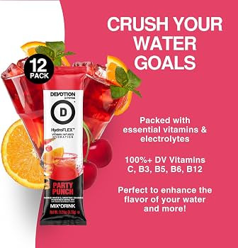 Devotion Nutrition HydroFLEX Packets | Vitamin Infused Hydration Powder | Water Enhancer Drink Mi... | Amazon (US)
