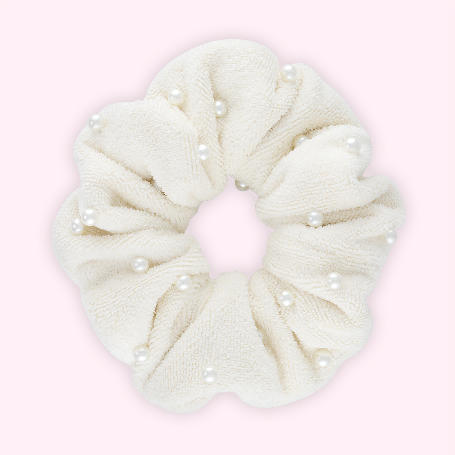 Pearl-Embellished Mermaid Terry Scrunchie | Stoney Clover Lane