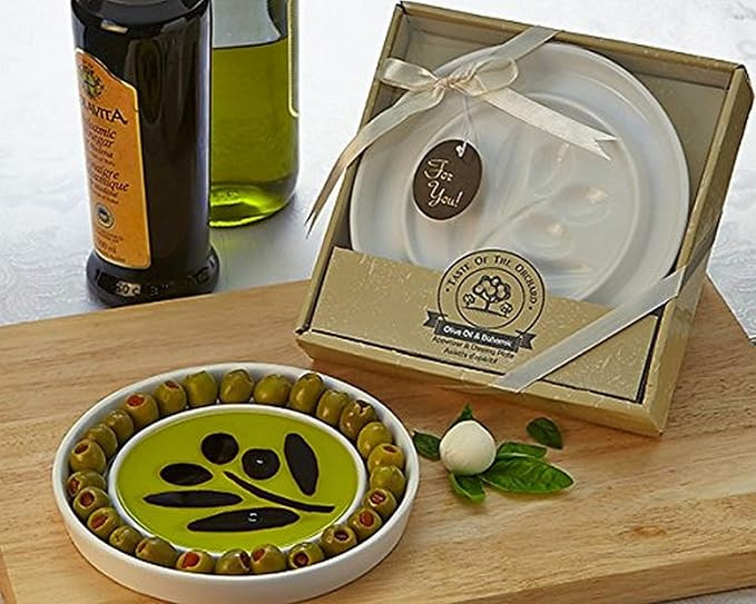 Taste of The Orchard Oil-Vinegar Appetizer Plate Dipping Dish | Amazon (US)