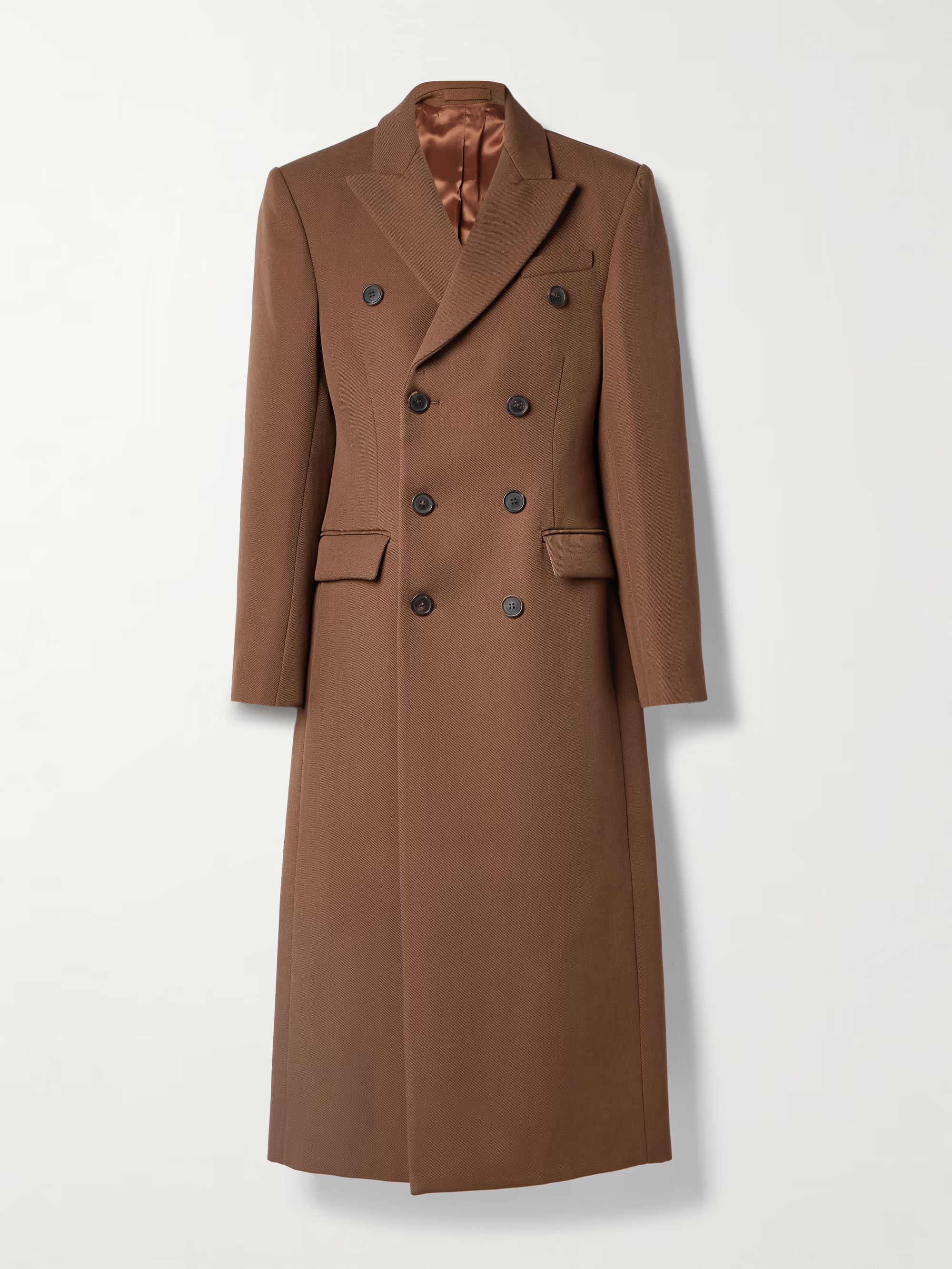 Double-breasted wool-twill coat | NET-A-PORTER (US)