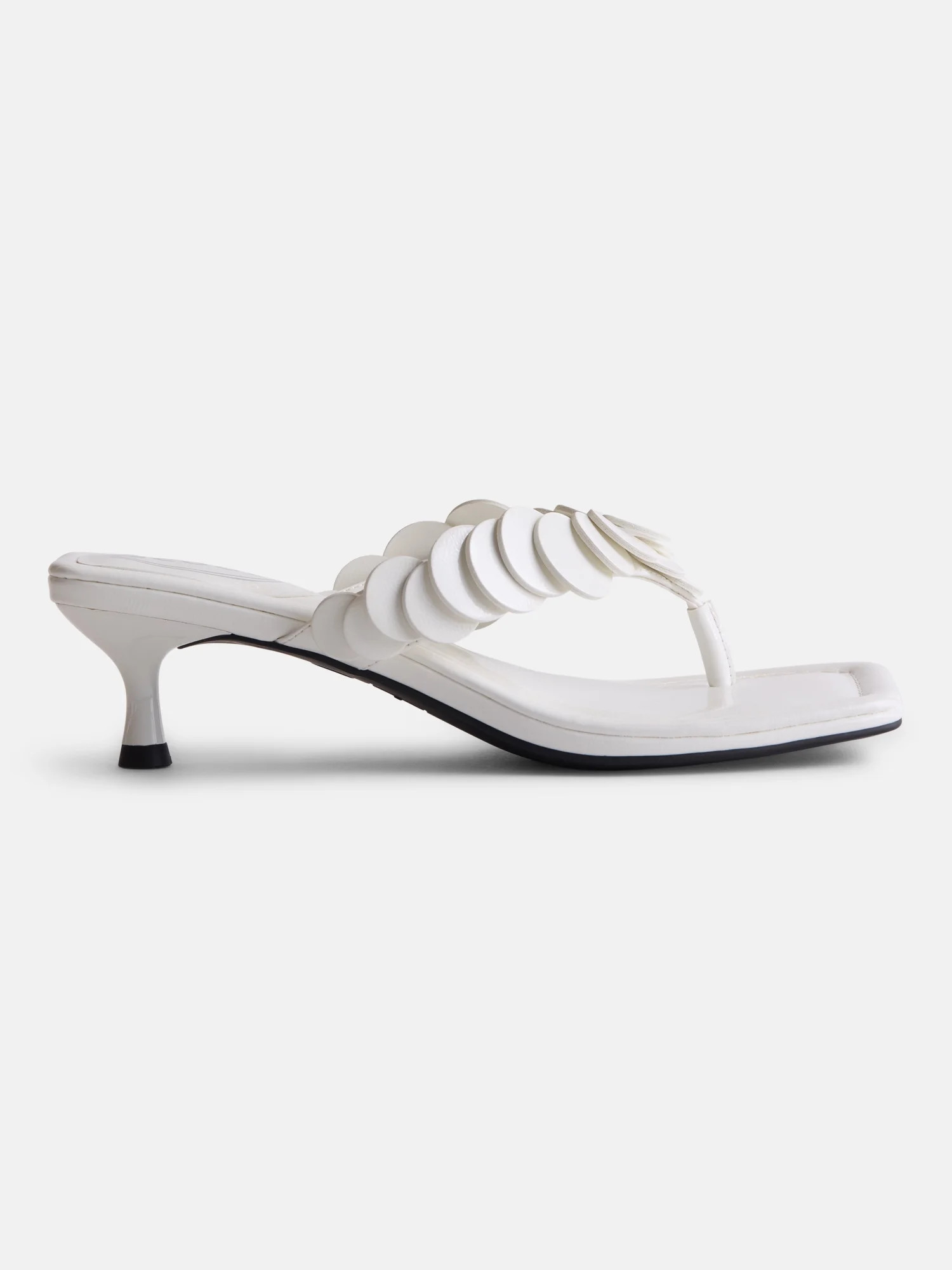 Scoop Women's Paillette Thong Kitten Heel Sandals - Walmart.com | Walmart (US)