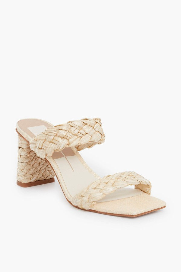 Vanilla Raffia Paily Heels | Tuckernuck (US)