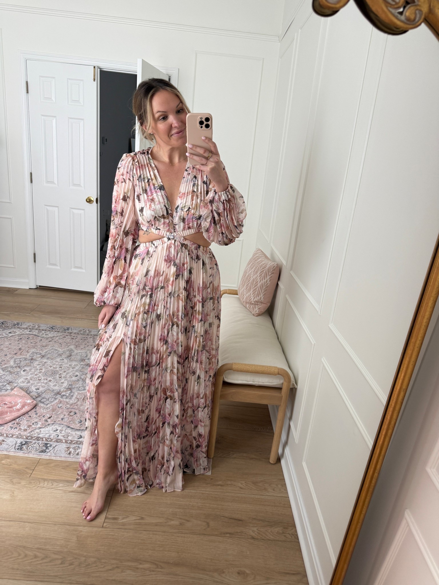 Long sleeve wedding guest dress 

#LTKMidsize #LTKSeasonal #LTKWedding