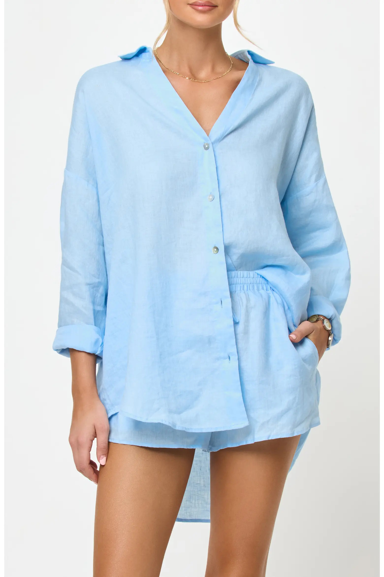 Rio Linen Cover-Up Tunic (Women) | Nordstrom | Nordstrom