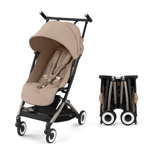 Cybex Libelle 2 Travel pockit Baby Stroller - Lightweight Carry-On Travel Stroller for Airplane with One-Hand Recline, Compatible with CYBEX Car Seats, Almond Beige | Amazon (US)