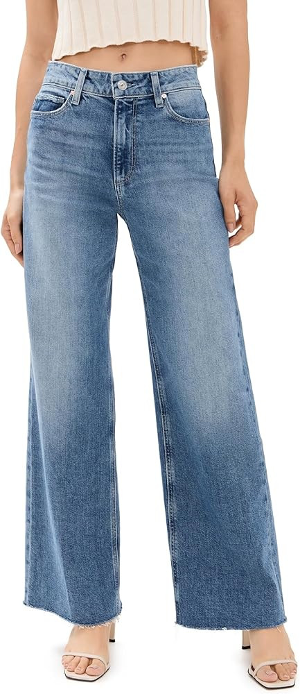 PAIGE Women's Anessa Raw Hem Jeans | Amazon (US)