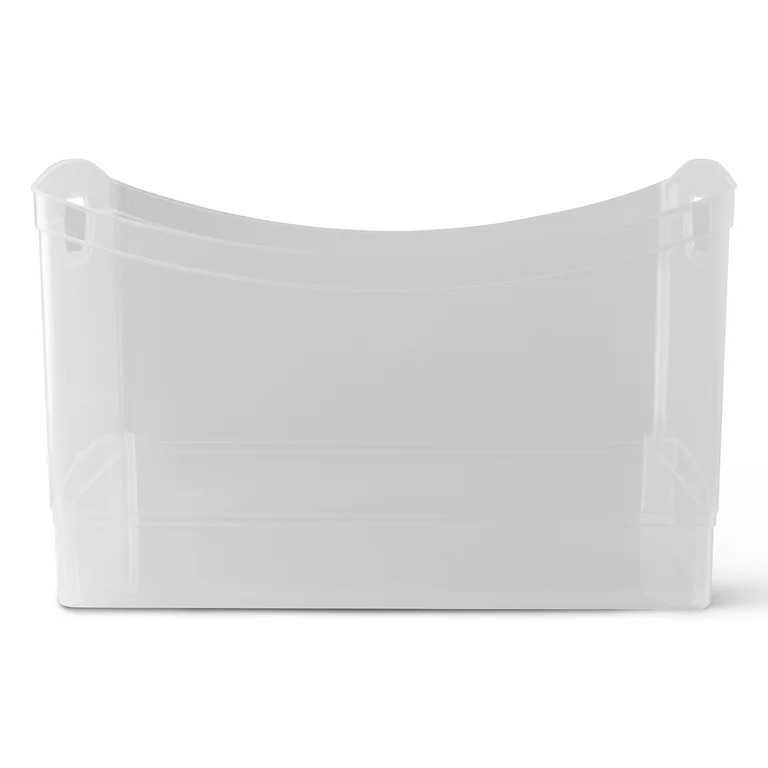 Mainstays Utility Storage Organizer Bin, Clear, 5" x 15" | Walmart (US)