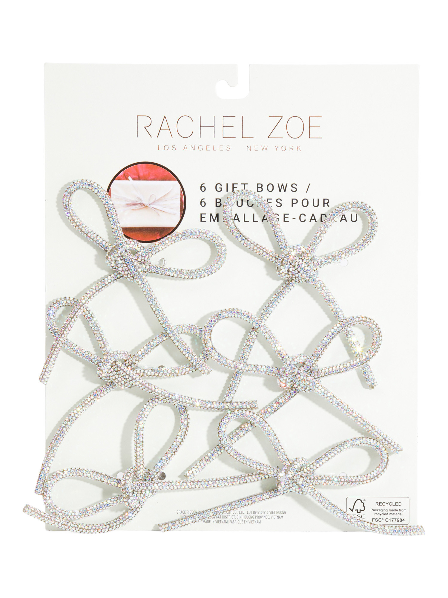 Set Of 6 Rhinestone Bows | TJ Maxx