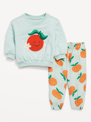 Graphic Sweatshirt and Pants Set for Baby | Old Navy | Old Navy (US)