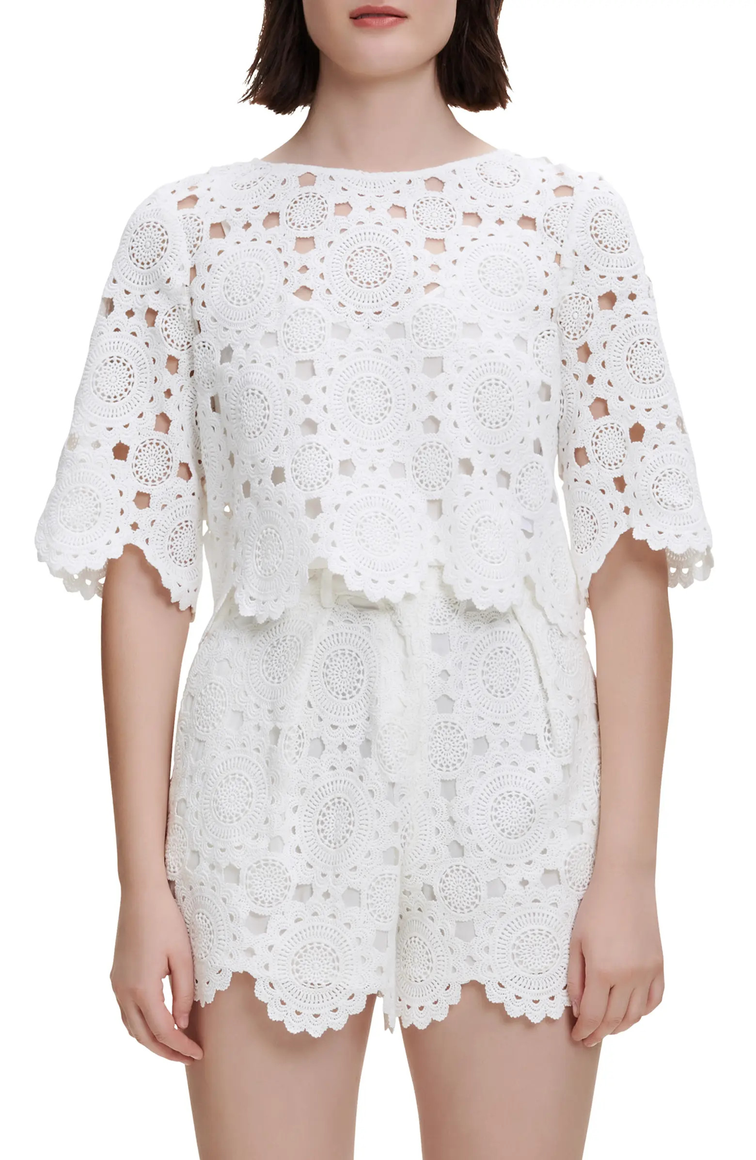 Lochetine Open Weave Top | Nordstrom