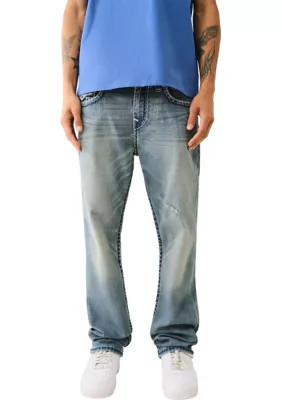 True Religion Men's Ricky Super T Flap Straight Fit Jeans | Belk