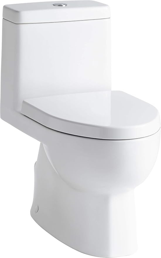 KOHLER K-3983-S-0 Reach One-Piece Dual-Flush Compact Elongated Bowl Toilet with Slow Close Toilet... | Amazon (US)