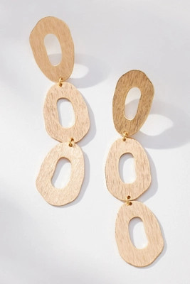 Triple Oval Drop Earrings | Anthropologie (US)