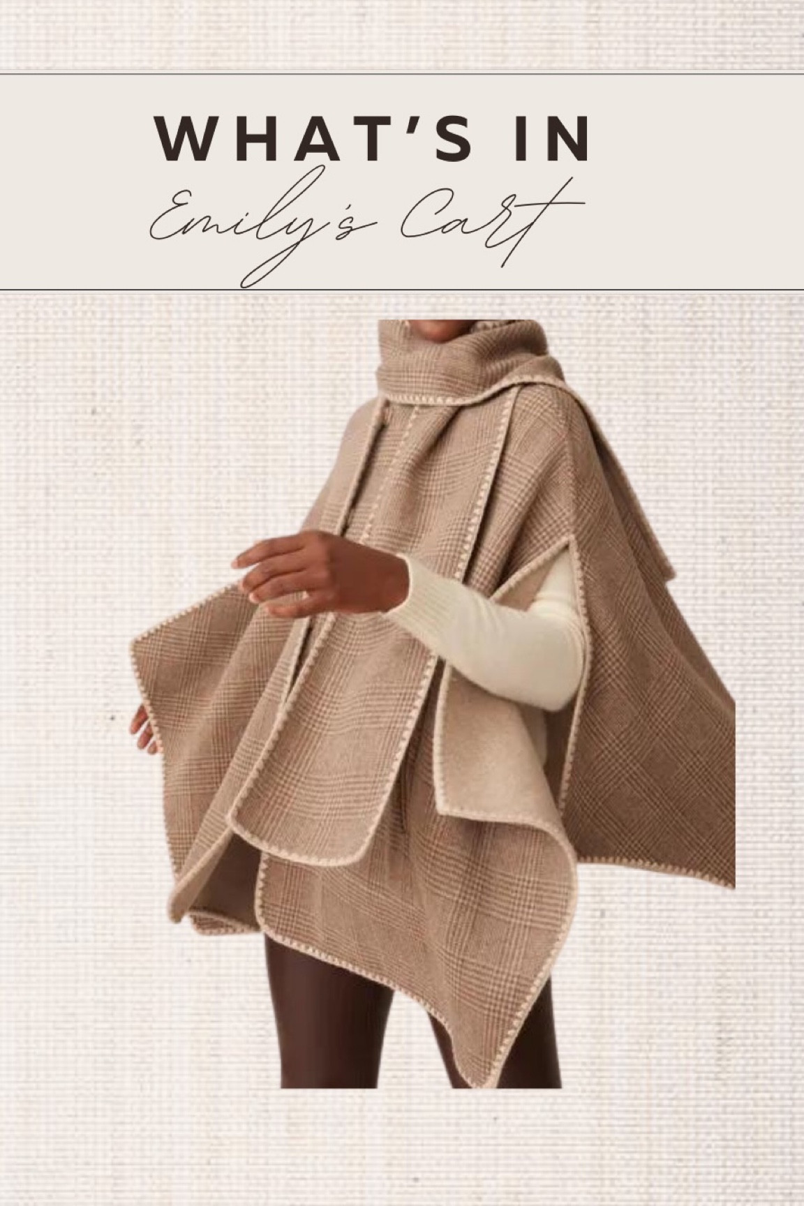 This wrap shawl looks like the Toteme one - just even prettier. Neutral shawl. 