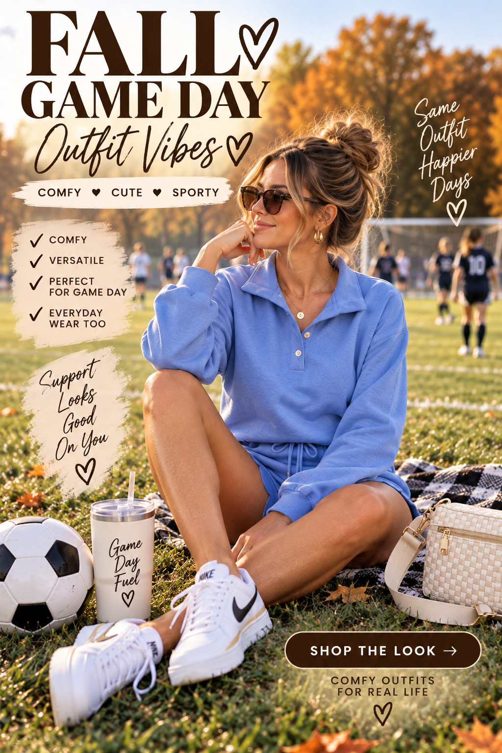 Save this cozy fall outfit idea featuring chocolate brown, gingham and creamy neutrals. Style an oversized brown sweatshirt with gingham shorts, white sneakers, a chocolate crossbody bag, gold jewelry and neutral hair accessories for an effortless transitional fall look. Perfect inspiration for casual fall outfits, coffee runs and weekend style. Shop the look and save for fall!
 

 #LTKmomlife #LTKU #LTKSaleAlert