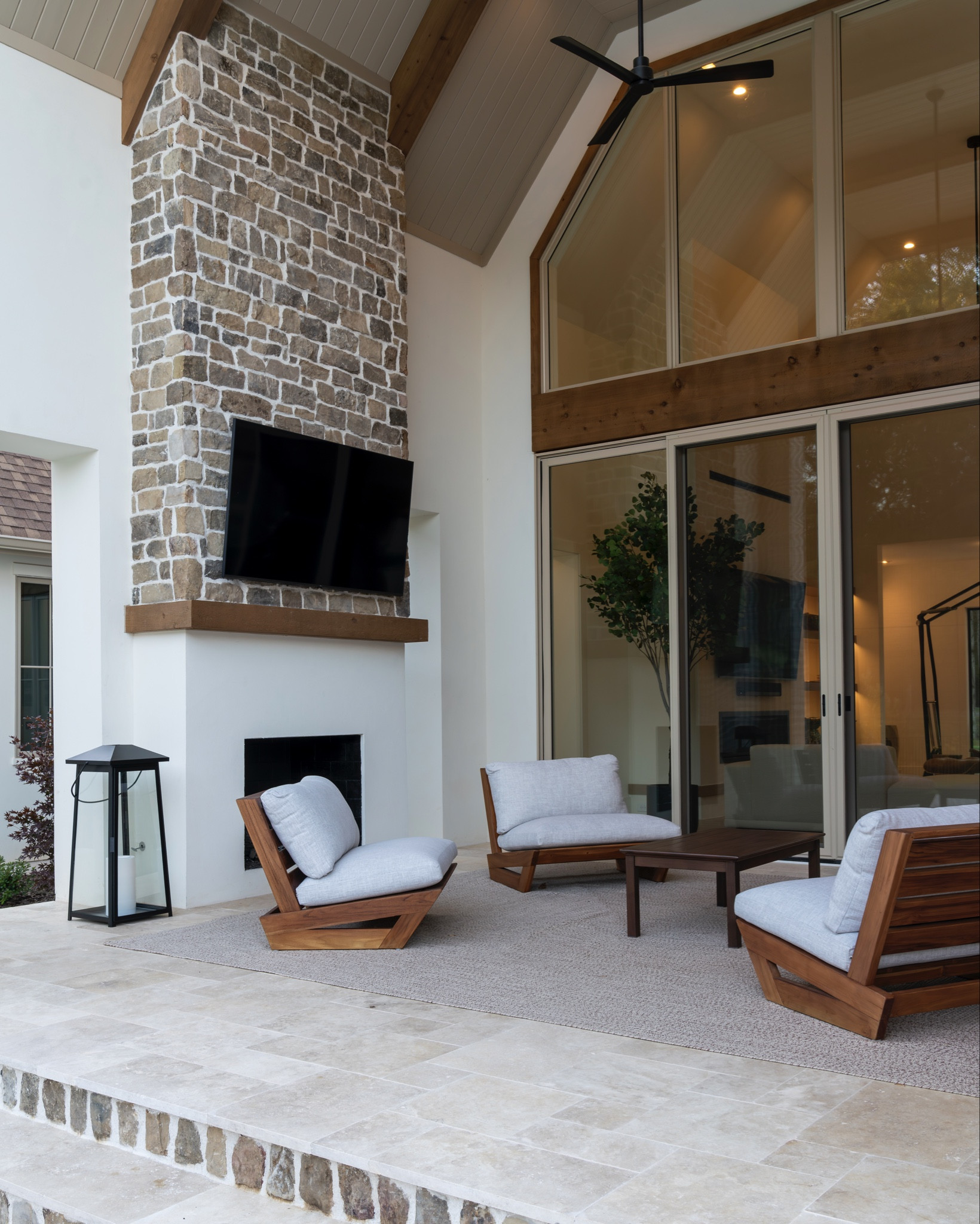 We love our patio! I opted for these gorgeous CB2 chairs (that are so wide you can actually fit two people on one chair!) This outdoor carpet is a 10/10 - GREAT value, color is lovely and very easy to clean. And you know I love a good outdoor lantern 🤌🏼 These Crate & Barrel outdoor lanterns are simply stunning but make sure you keep them sheltered and out of the rain because Inhave read several reviews that they rust if they are left unprotected. I didn’t link the coffee table because it’s a temporary one while I find what I’m looking for 😊

#LTKHome #LTKGiftGuide #LTKFindsUnder100