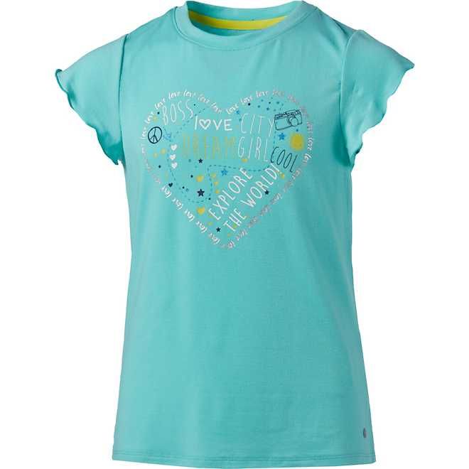 Layer 8 Girls' Flounced Heart Graphic T-shirt | Academy Sports + Outdoor Affiliate