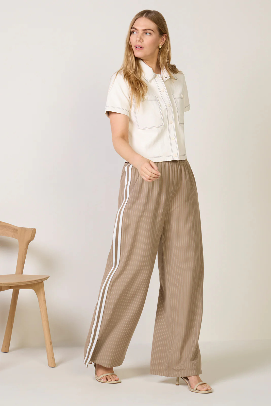 Tala Pinstripe Trackpant | Evereve