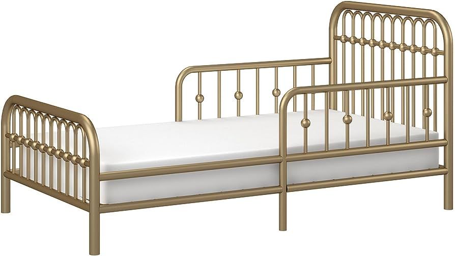 Little Seeds Monarch Hill Ivy Metal Toddler Bed, Gold | Amazon (US)
