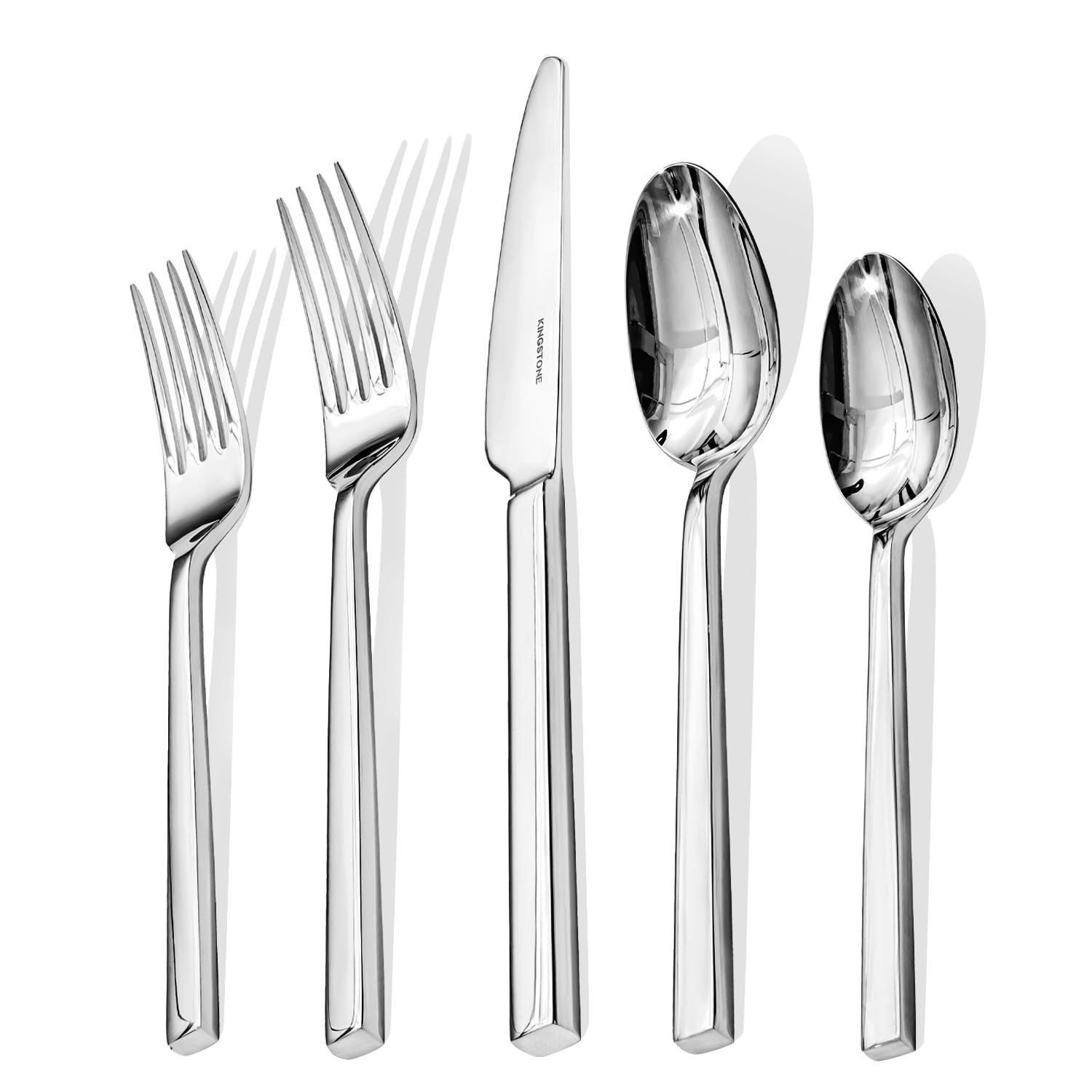 KINGSTONE Silverware Set, 30-Piece Flatware Cutlery Set Premium Stainless Steel, Service for 6, f... | Amazon (US)