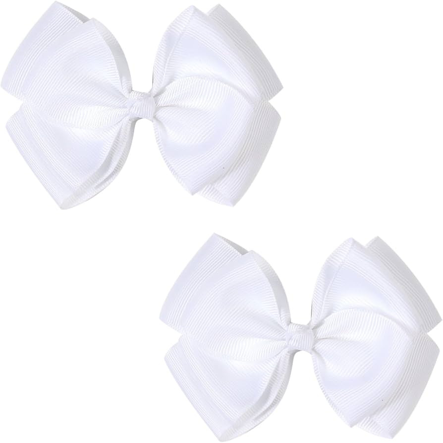 4.5-Inch Double-Layered Bow Hair Clips for Girls-Perfect for Halloween, Birthdays, Christmas, and... | Amazon (US)