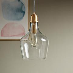 Hampton Hill Auburn 9" Wide Gold Pendant Light | www.lampsplus.com | Lamps Plus
