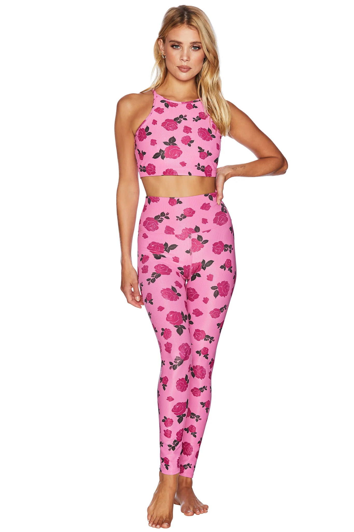 Ayla Legging Pink Rose | Beach Riot