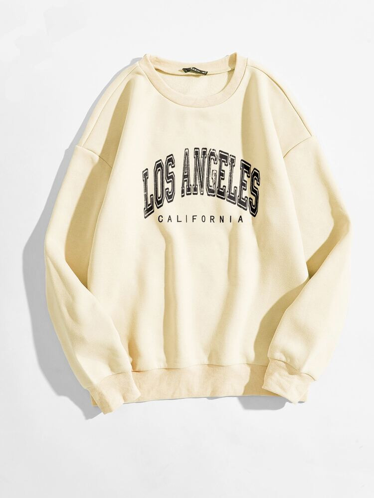 Letter Graphic Thermal Lined Sweatshirt | SHEIN
