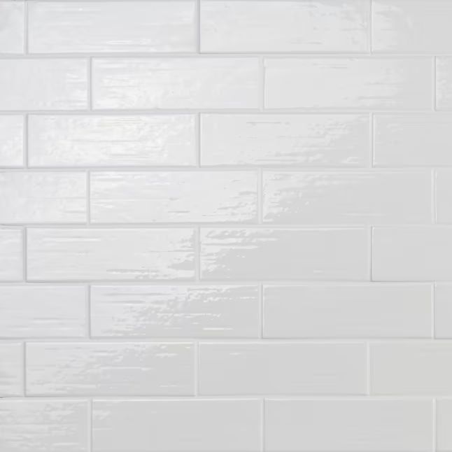 Artmore Tile Hearth Polished White 3-in x 9-in Polished Porcelain Subway Tile (7.52-sq. ft/ Carto... | Lowe's