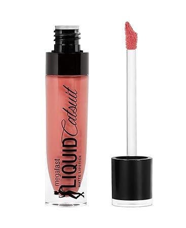 wet n wild Megalast Liquid Catsuit Lipstick, Nudist Peach, 6 Gram | Amazon (US)