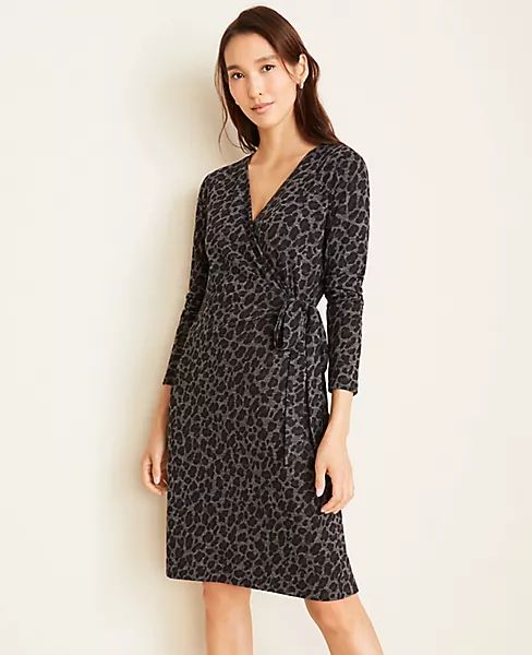 Cheetah Print Wrap Dress | Ann Taylor | Ann Taylor (US)