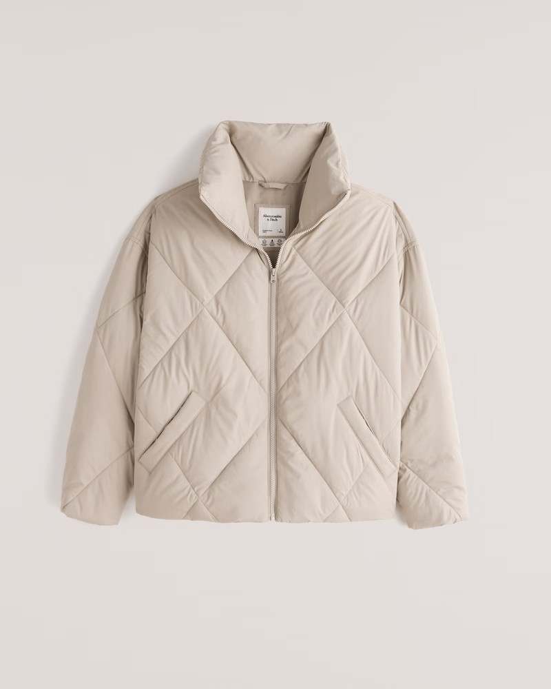 Oversized Diamond Puffer | Abercrombie & Fitch (US)