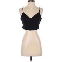 Zara Tank Top Black Plunge Neckline Tops - Used - Size Small | ThredUp (US)