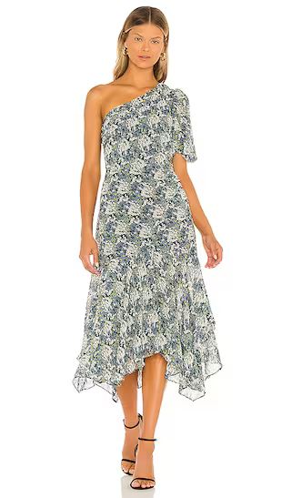 Santorini Dress in Blue Green Floral | Revolve Clothing (Global)