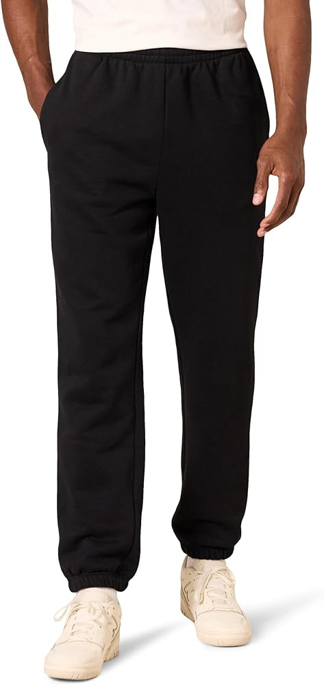 Amazon Essentials Men's Closed Bottom Fleece Sweatpants (Available in Big & Tall) | Amazon (US)